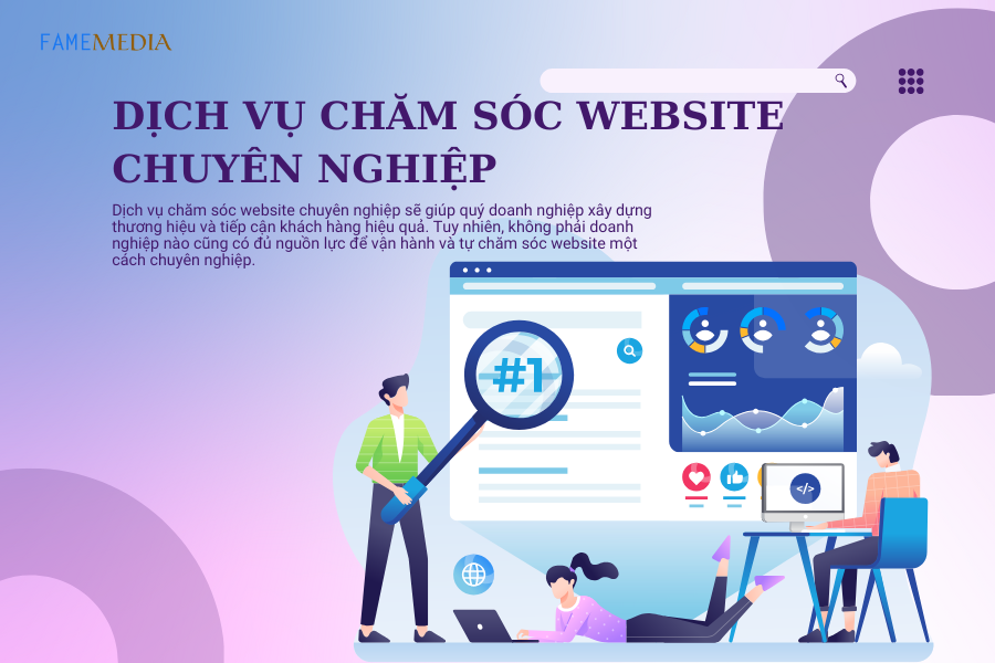 DỊCH VỤ CHĂM SÓC WEBSITE CHUYÊN NGHIỆP