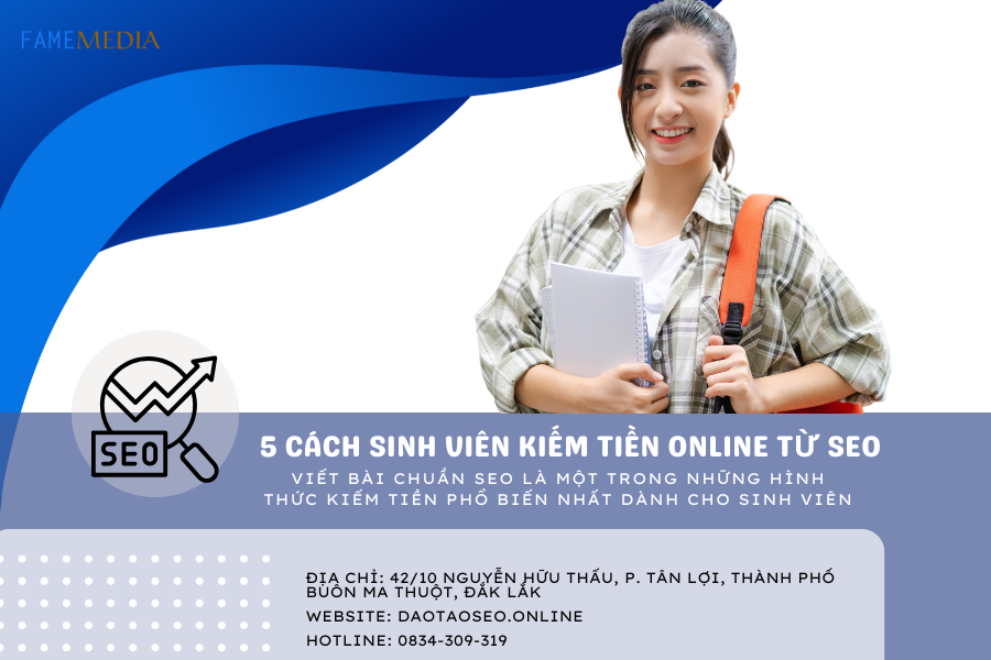 5 cách kiếm tiền online từ seo