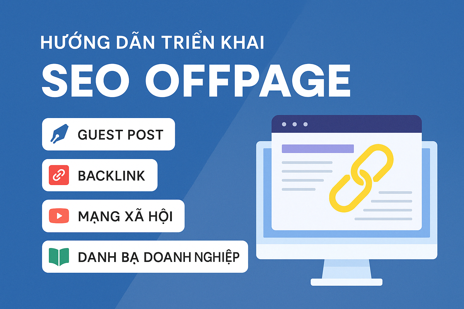 Hướng dẫn triển khai backlink