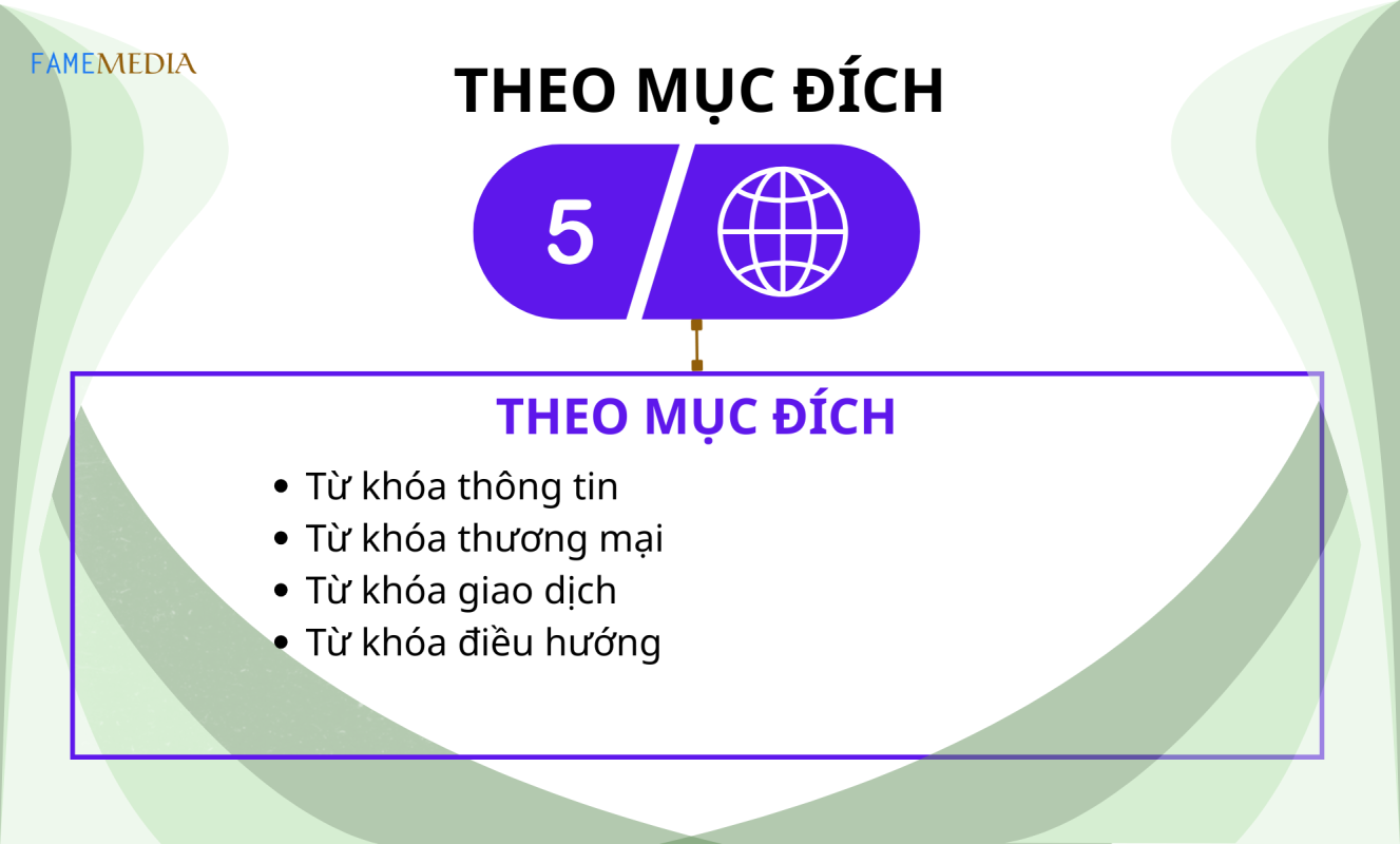 Phân loại từ khóa theo mục đích