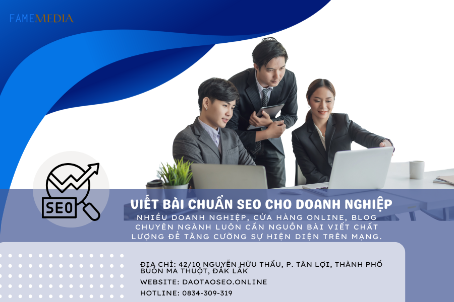 VIẾT BÀI CHUẨN SEO CHO DOANH NGHIỆP