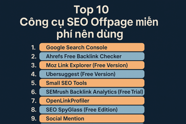 Công cụ SEO Offpage miễn phí nên dùng