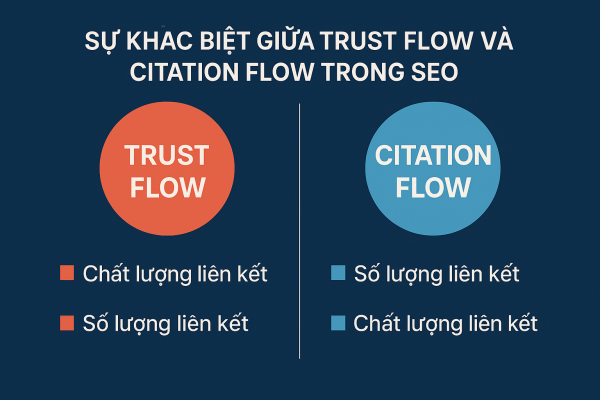 Sự khác biệt giữa Trust Flow và Citation Flow trong SEO