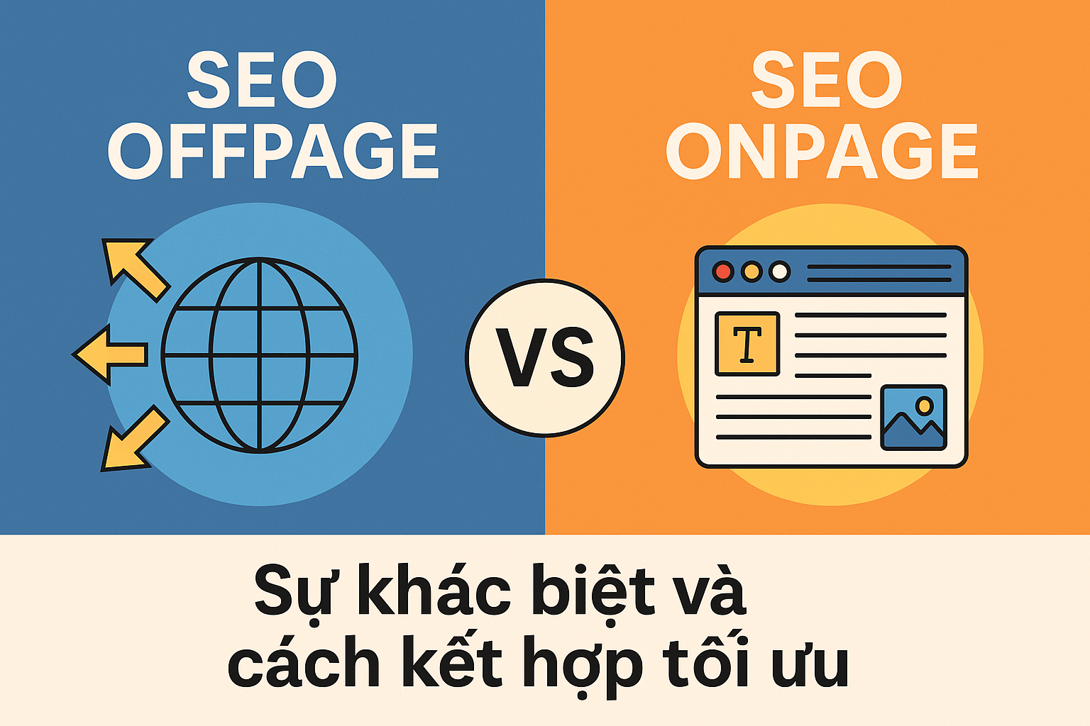 SEO Offpage vs SEO Onpage: Sự khác biệt và cách kết hợp tối ưu